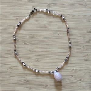 Elegant Pink Beaded Necklace